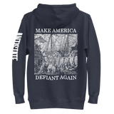 make america defiant again v2 premium hoodie