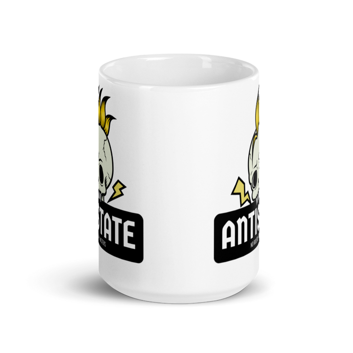 Throwback white mug