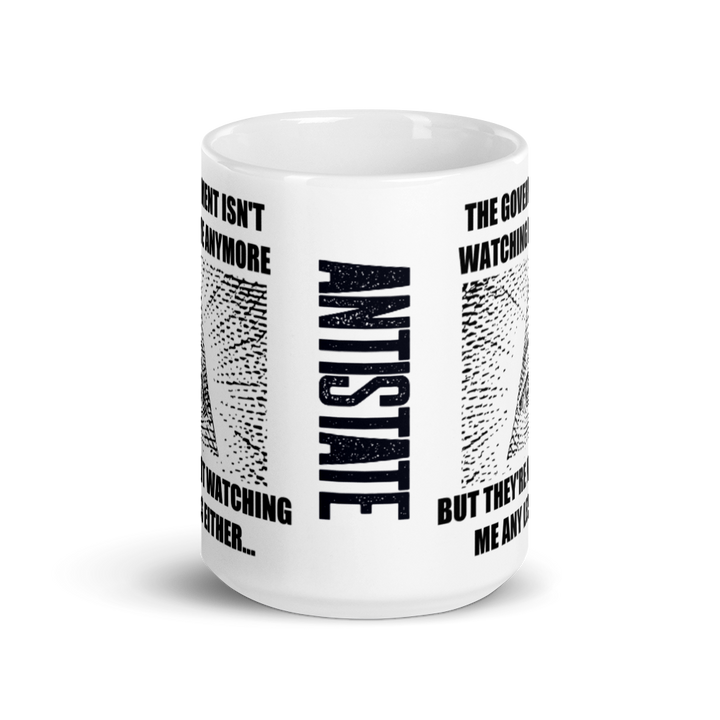 gov't isn't watching white mug