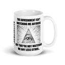 gov't isn't watching white mug