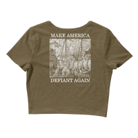 Make America Defiant Again v2 women's crop t-shirt