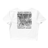 Make America Defiant Again v2 women's crop t-shirt