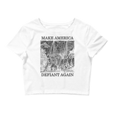 Make America Defiant Again v1 women's crop t-shirt