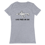 Live Free or Die women’s fitted t-shirt