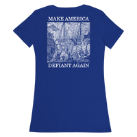Make America Defiant Again v2 women’s fitted t-shirt
