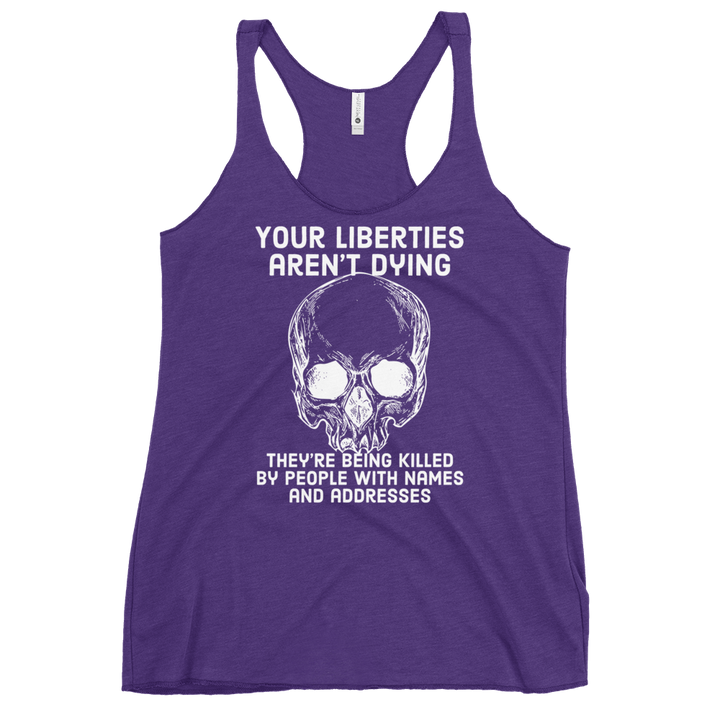 Liberties Aren't Dying OG women's racerback tank