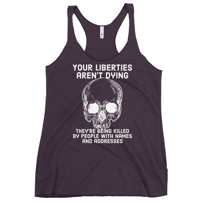 Liberties Aren't Dying OG women's racerback tank
