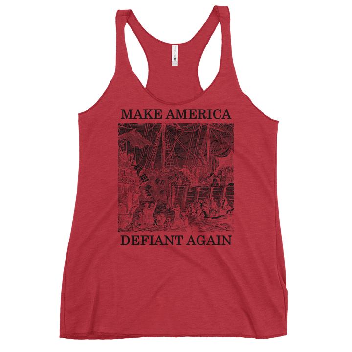 Make America Defiant Again women's racerback tank