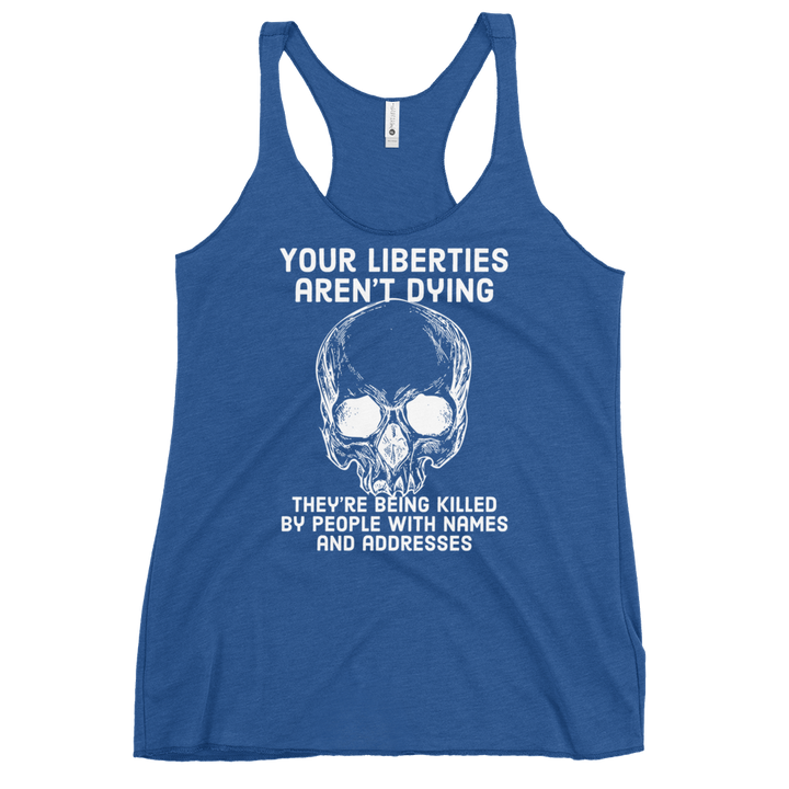Liberties Aren't Dying OG women's racerback tank