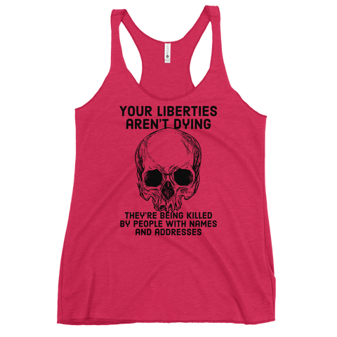Liberties Aren't Dying OG women's racerback tank