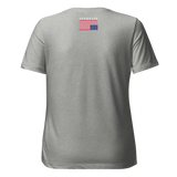 Inverted women's tri-blend t-shirt