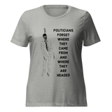 Politicians Forget 22 women's tri-blend t-shirt