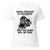 Outlaws Will Be Free women's tri-blend t-shirt
