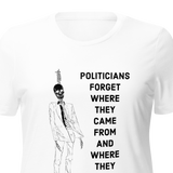 Politicians Forget 22 women's tri-blend t-shirt
